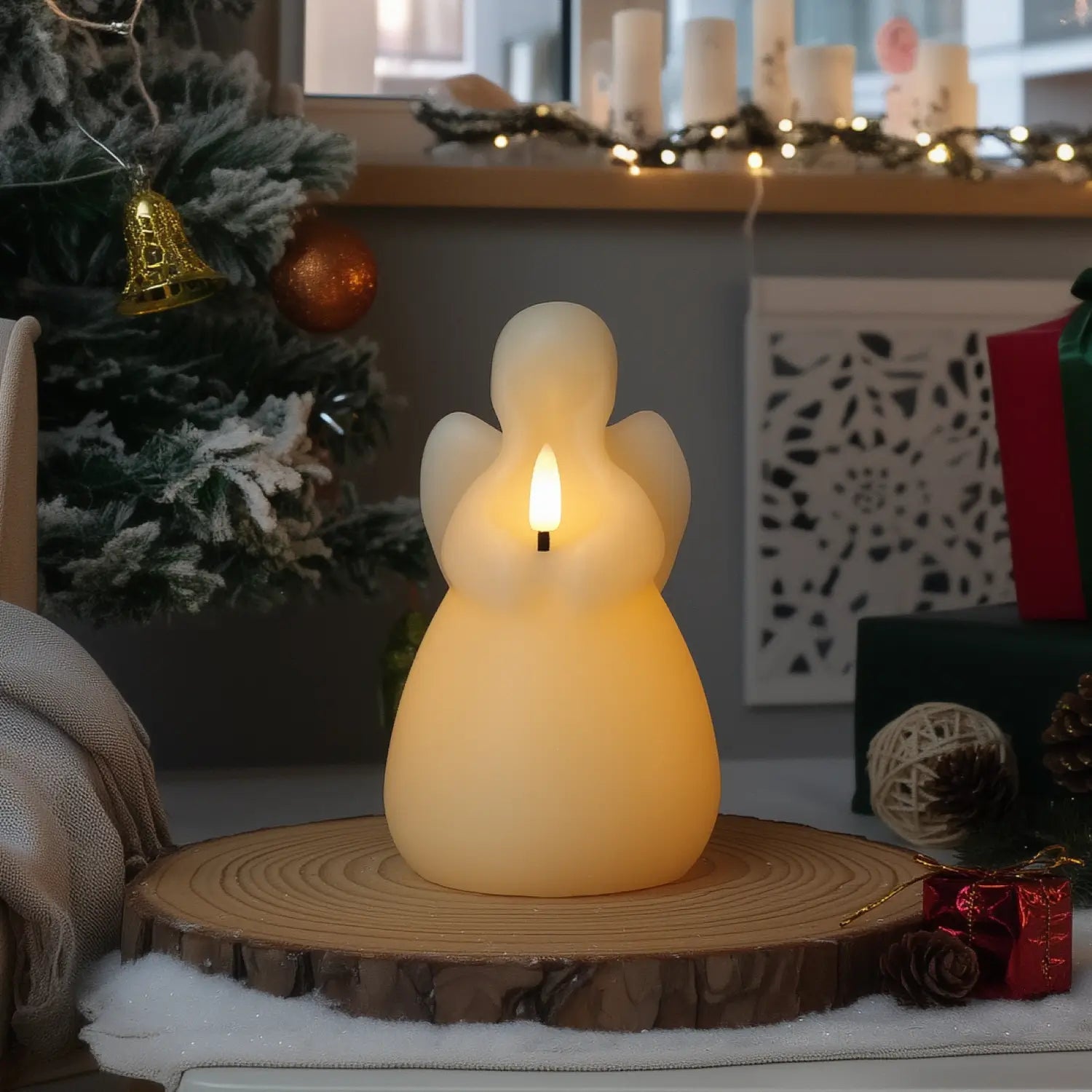Angel Wax Candle – 3.6" Width