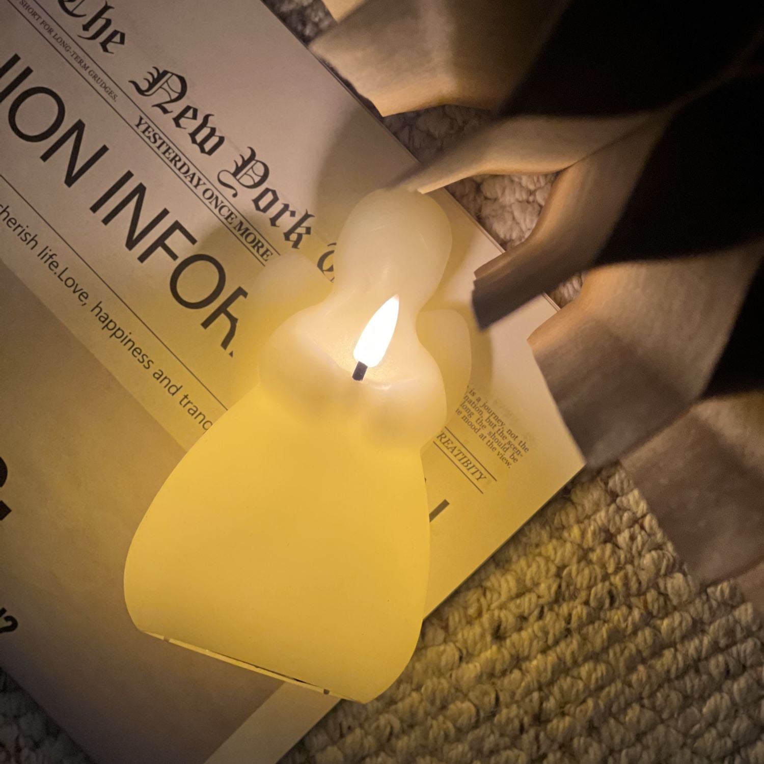 Angel Wax Candle – 3.6" Width
