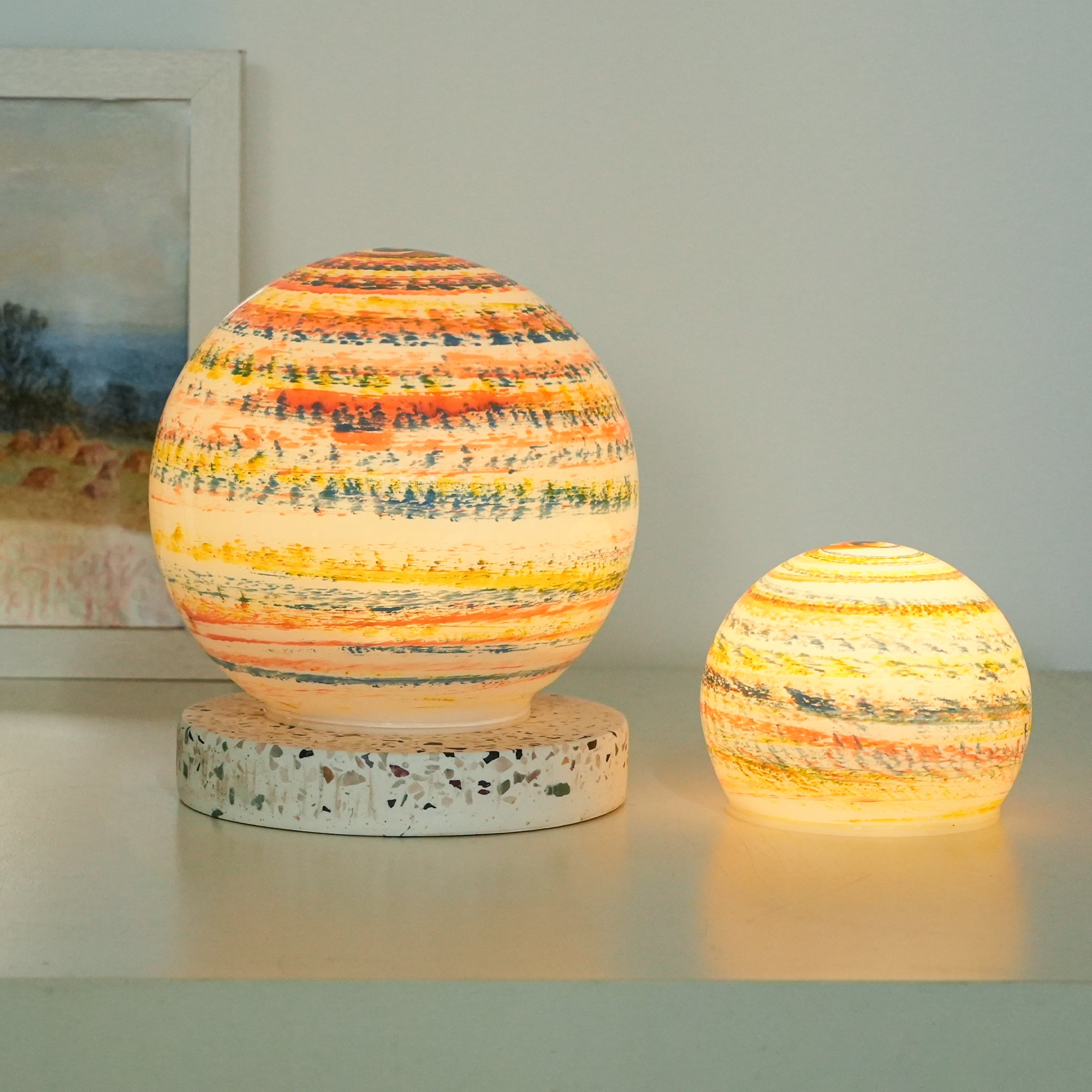 Nebula Glass Orbs – Set of 3