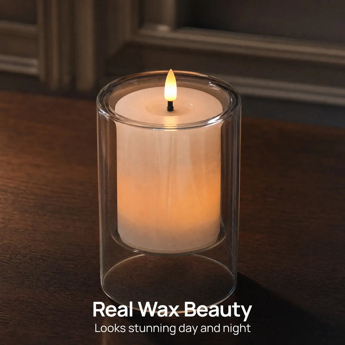 Floating Glass Candle Set – Set of 3