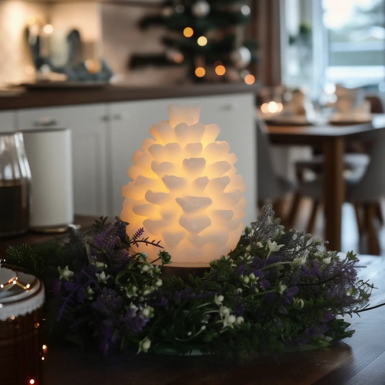 Pinecone Wax Candle – 4.5" Width