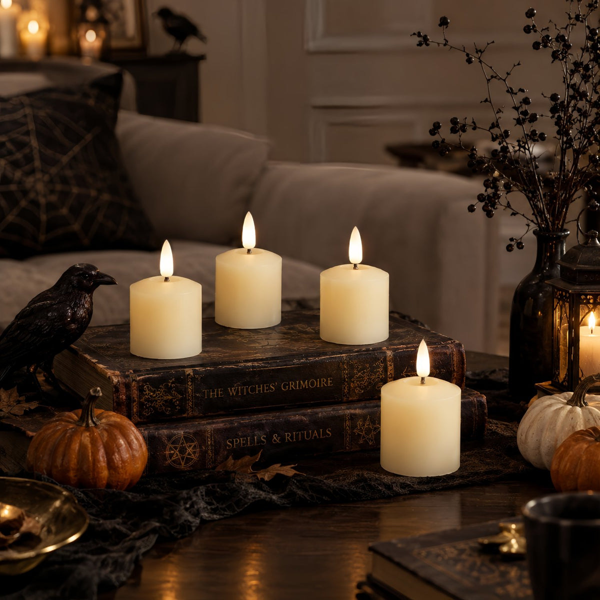 Flameless Votive Candles – Set of 8
