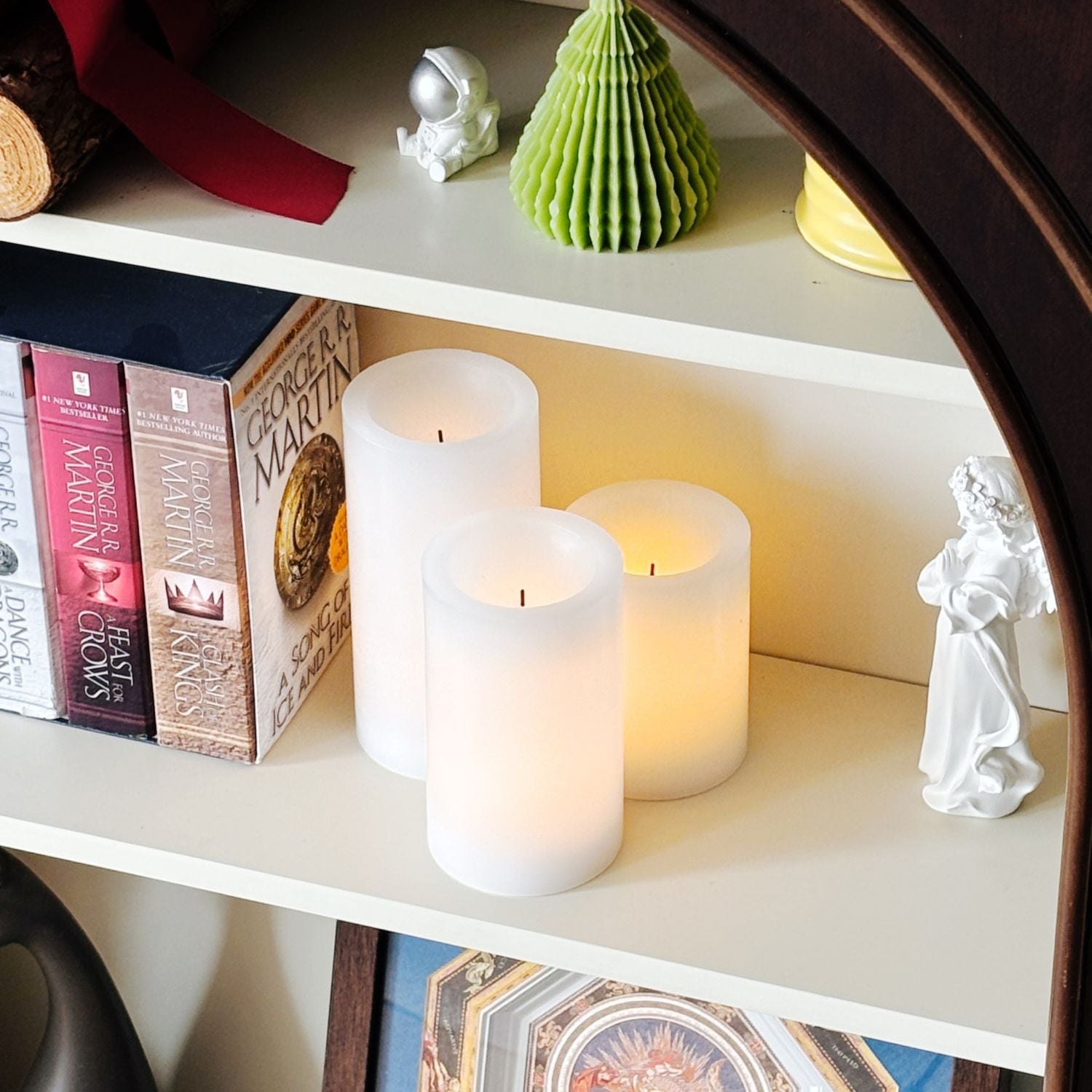 Flat Top Pillar Candles – Set of 3