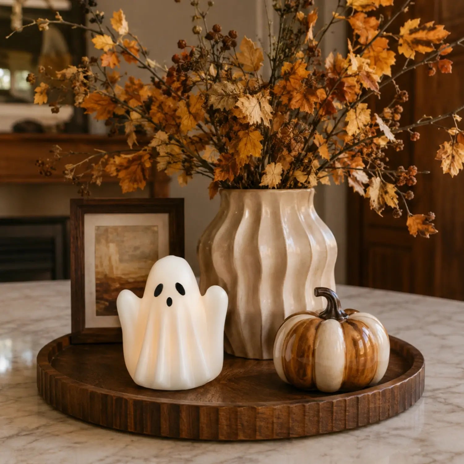 Ghost Wax Candle – 5" Width