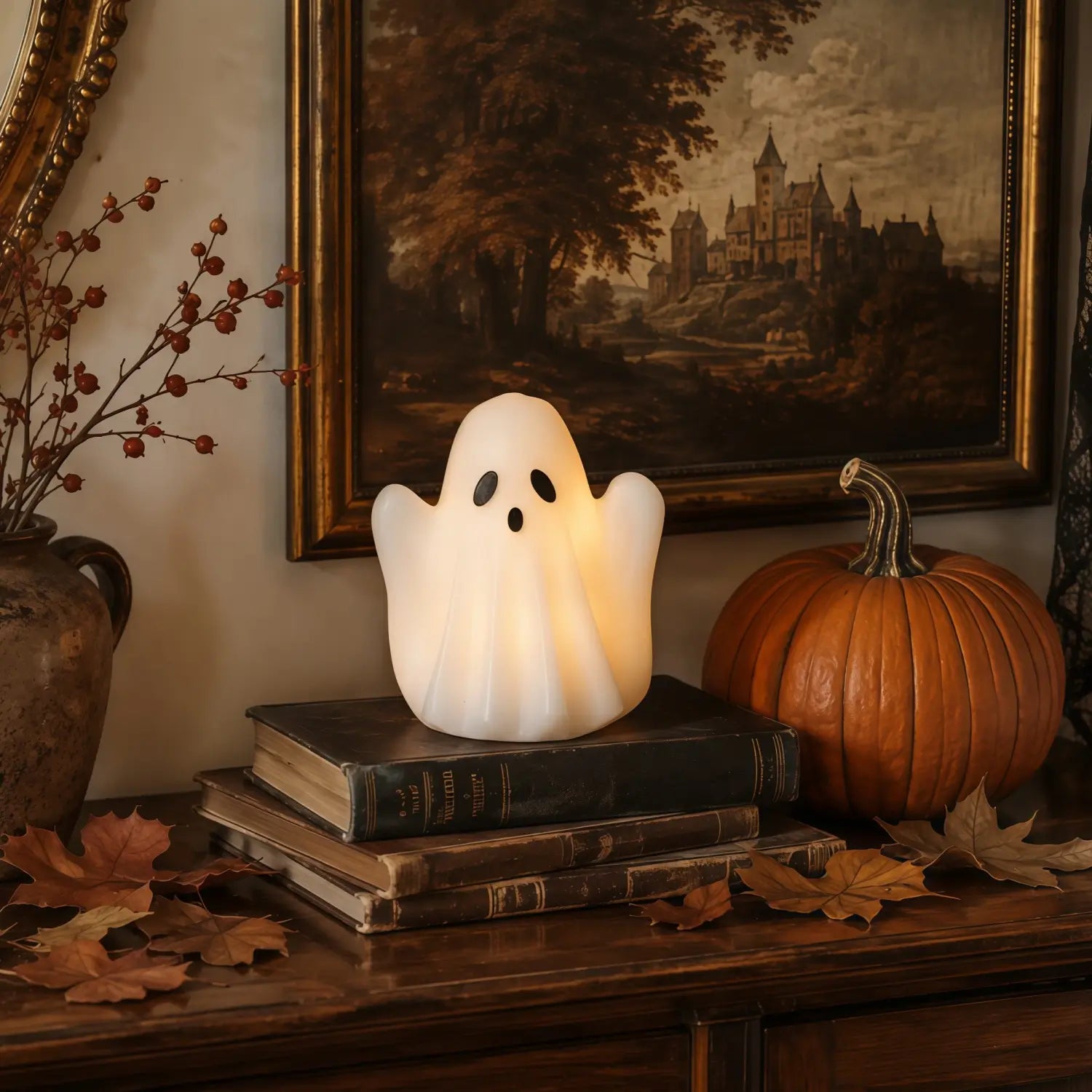 Ghost Wax Candle – 5" Width