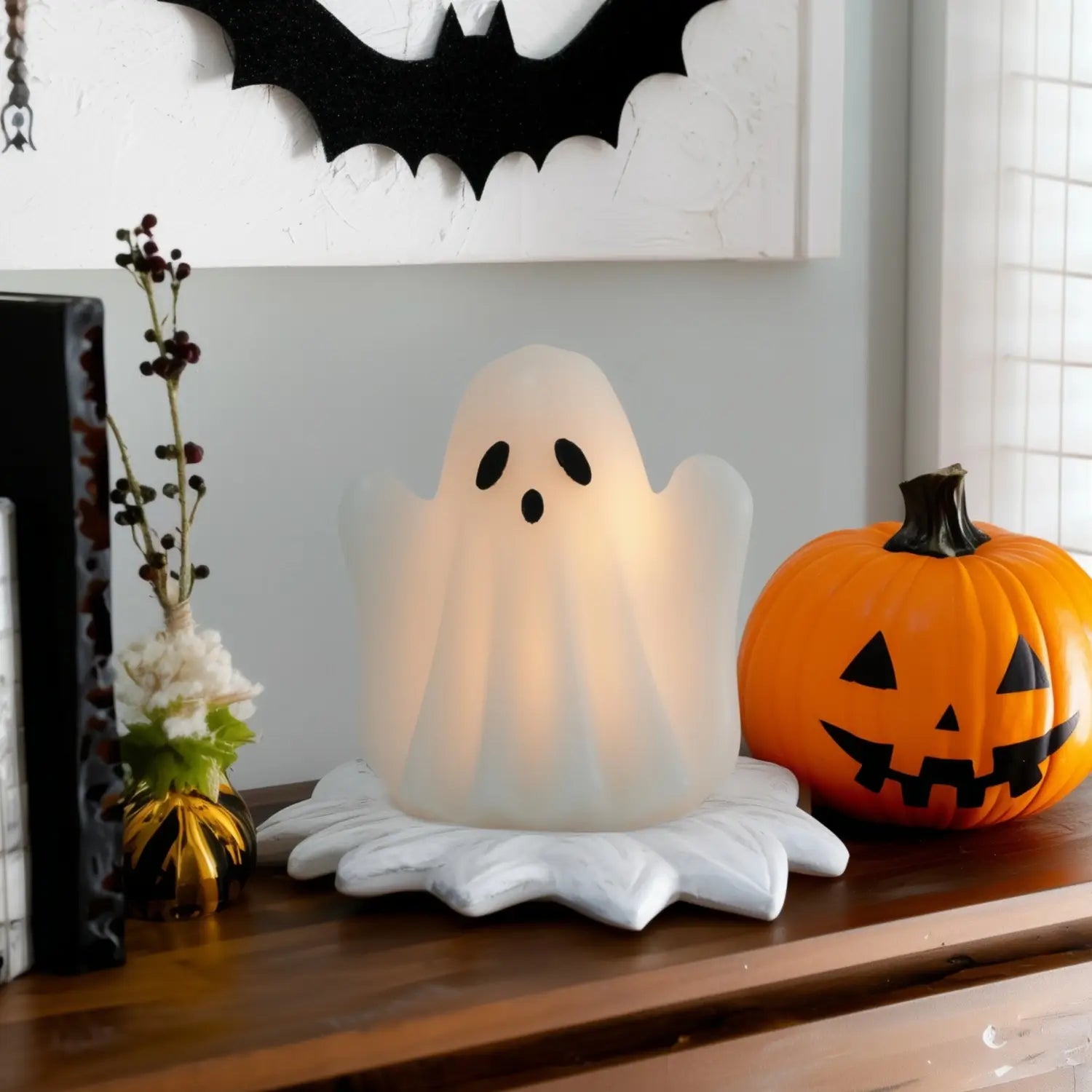 Ghost Wax Candle – 5" Width