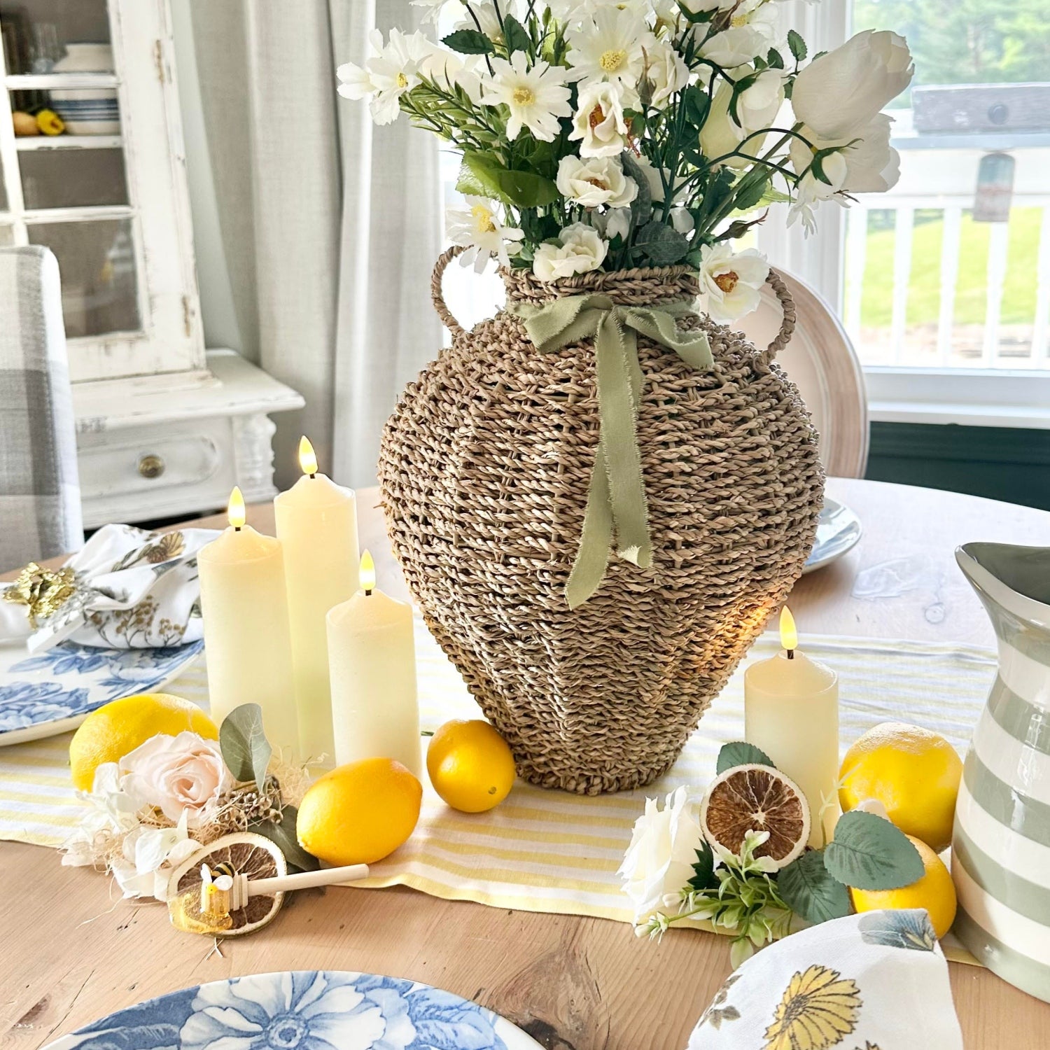 Dome Slim Pillar Candles – Set of 4