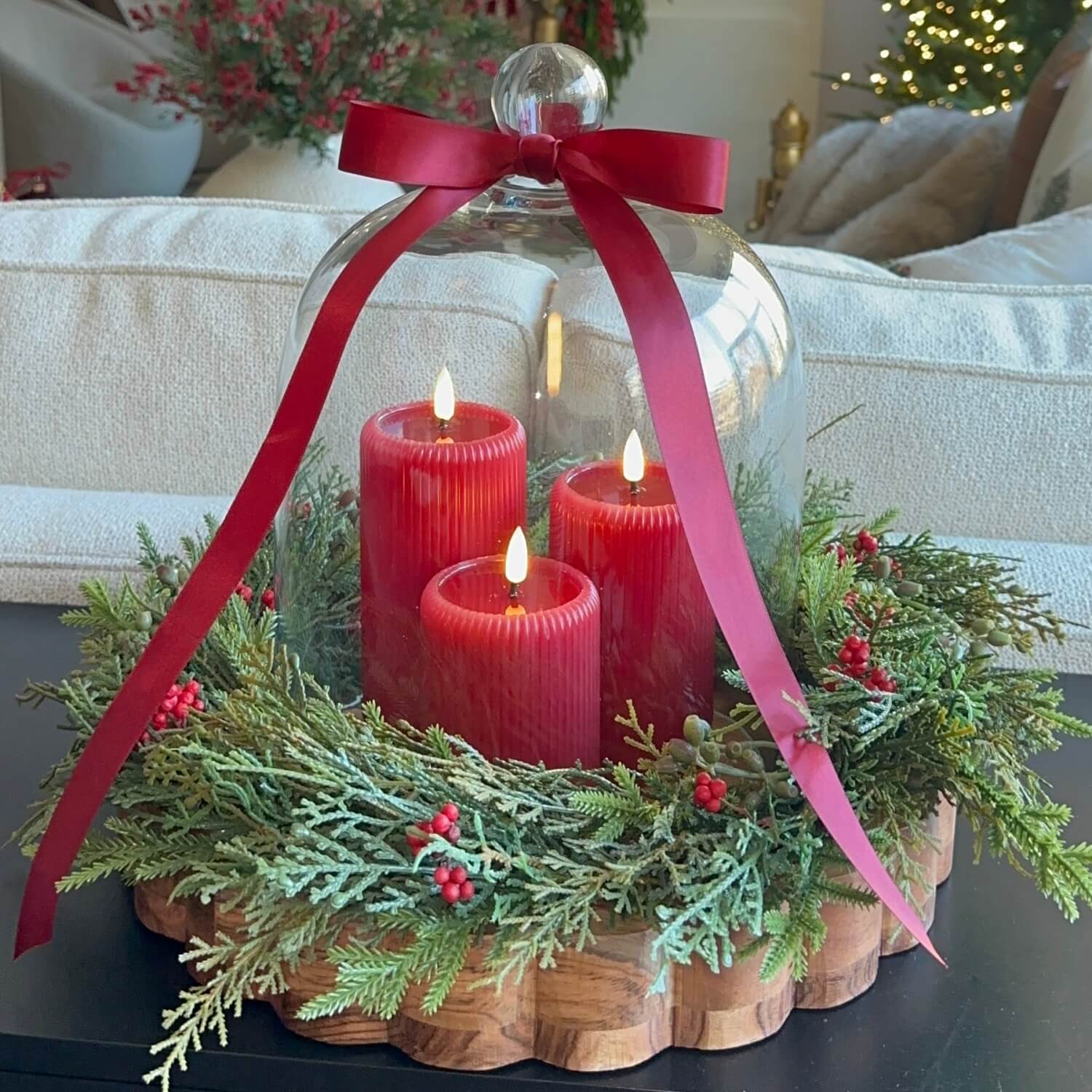 Fluted Pillar Candles – Set of 3