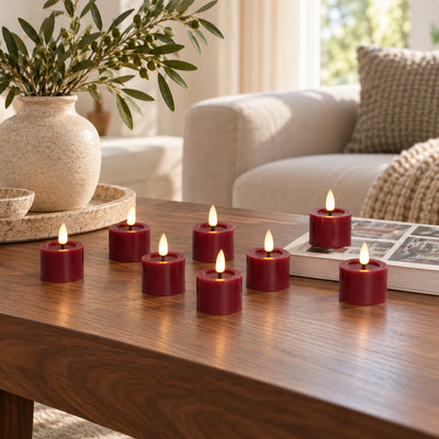 Flat Votive Candles – Set of 8