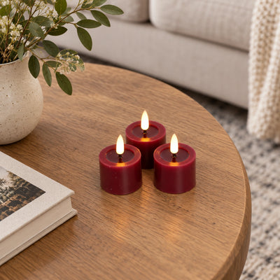 Flat Votive Candles – Set of 8