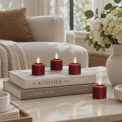 Flat Votive Candles – Set of 8
