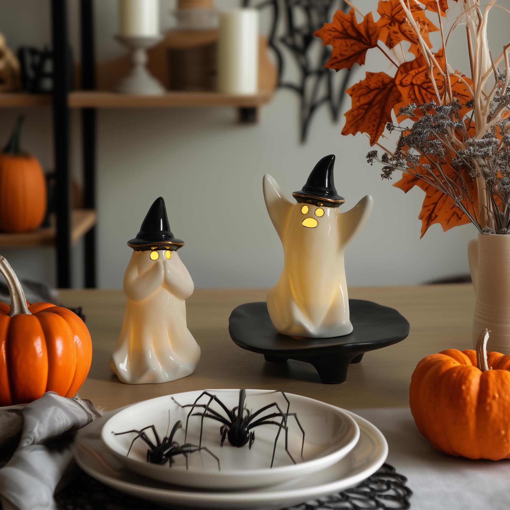 Ghost Ceramic Lamp, Set of 2