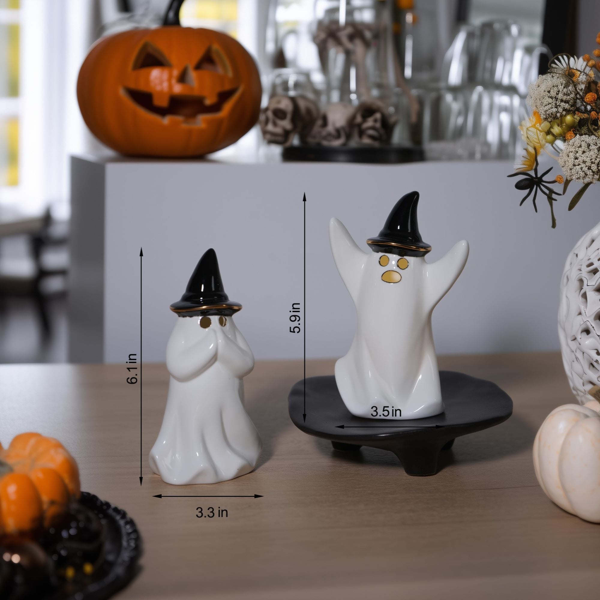 Ghost Ceramic Lamp, Set of 2