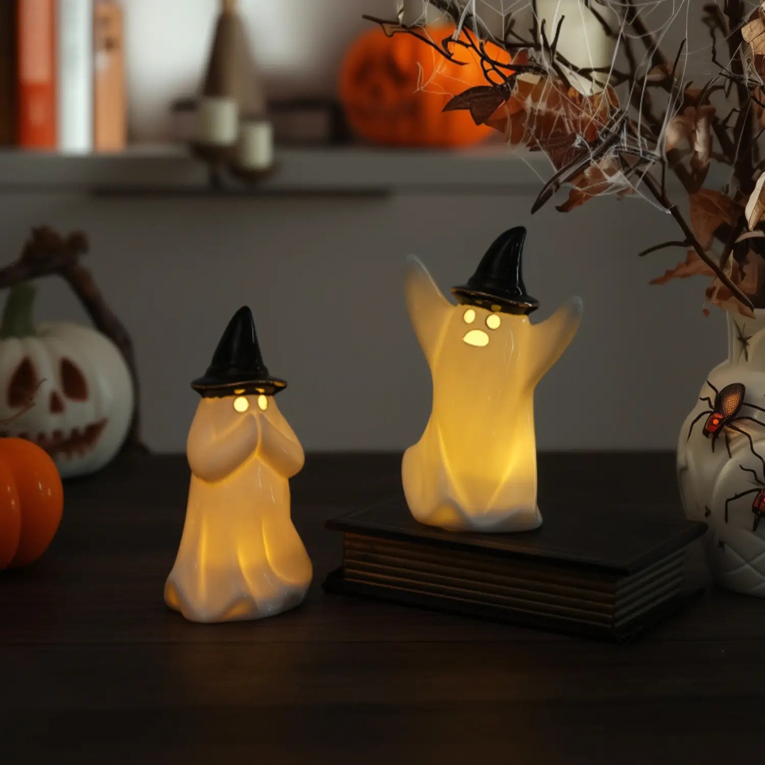 Ghost Ceramic Lamp – Set of 2