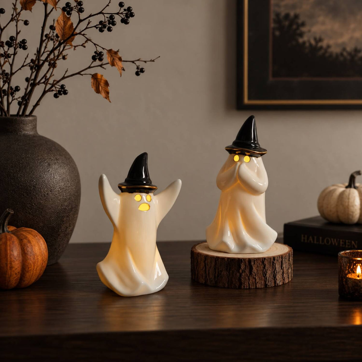 Ghost Ceramic Lamp – Set of 2