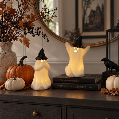 Ghost Ceramic Lamp – Set of 2