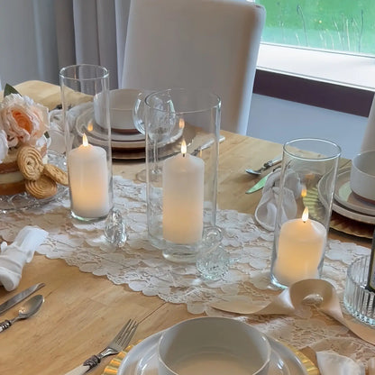 Dome Pillar Candles – Set of 3