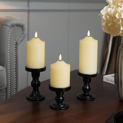 Dome Pillar Candles – Set of 3