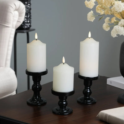 Dome Pillar Candles – Set of 3