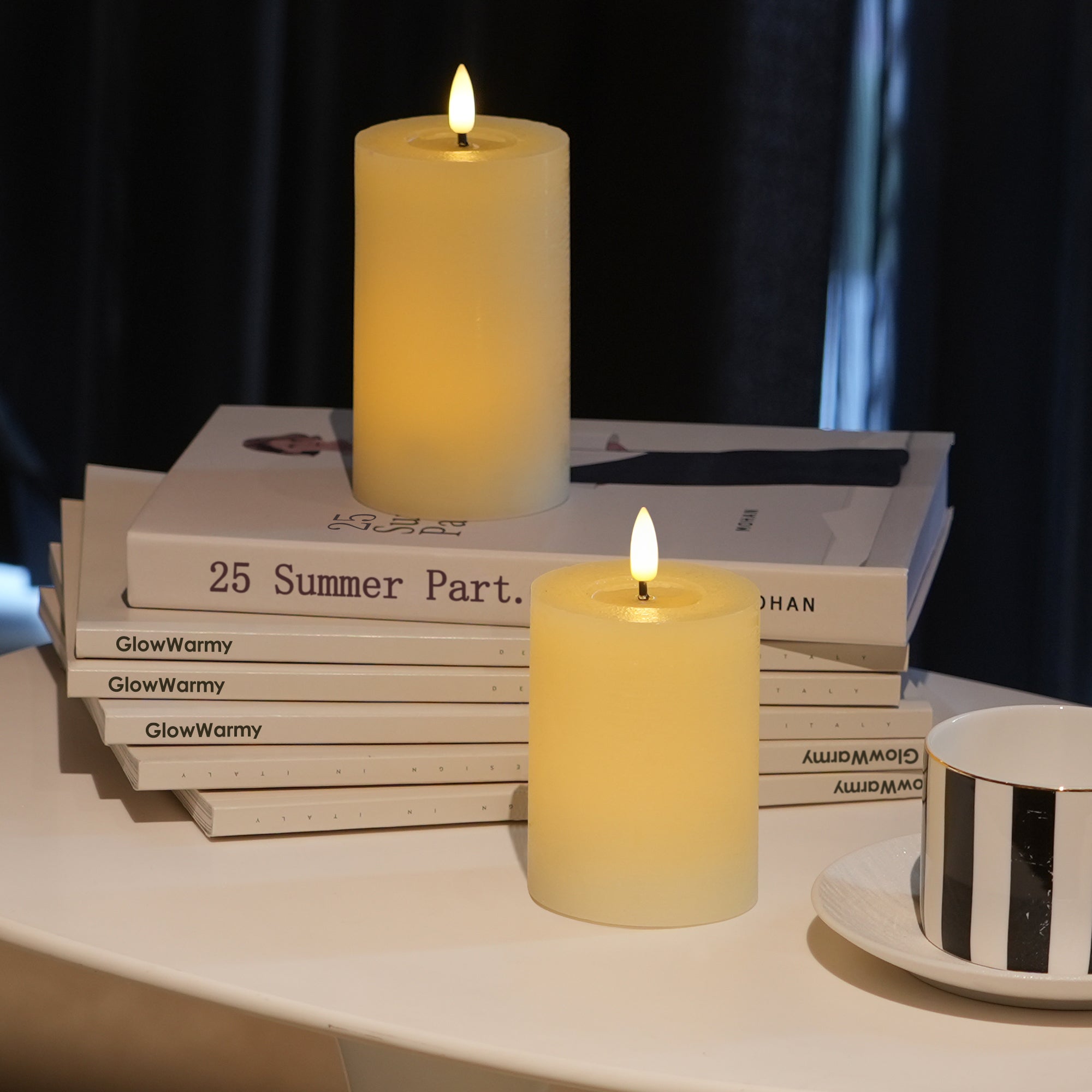 Flat Pillar Candles
