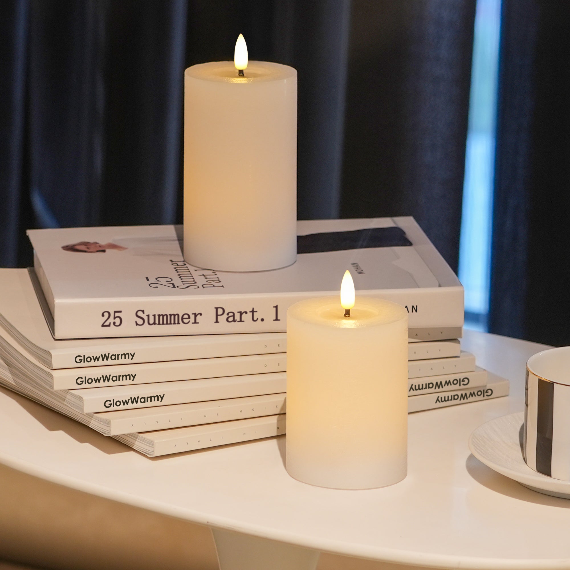 Flat Pillar Candles