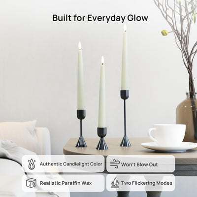 Classic Flameless Taper Candles