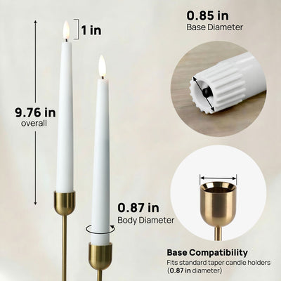 Classic Flameless Taper Candles