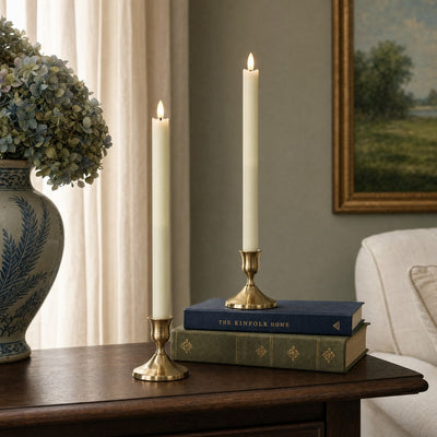 Wave Flameless Taper Candles 11.5"