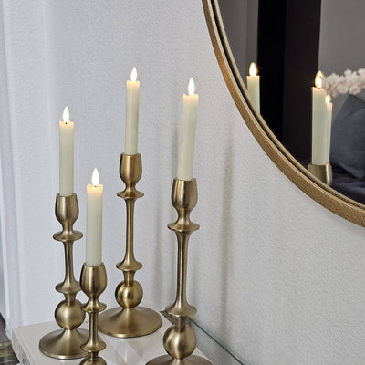 Wave Flameless Taper Candles 6.3"