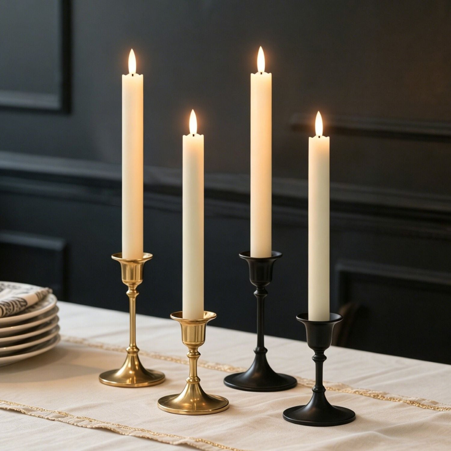 Wave Taper Candles