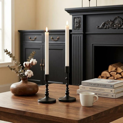 Wave Flameless Taper Candles 11.5"