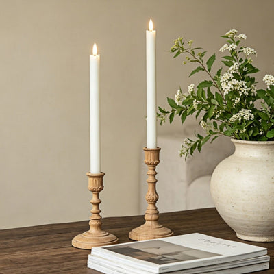 Wave Flameless Taper Candles 11.5"