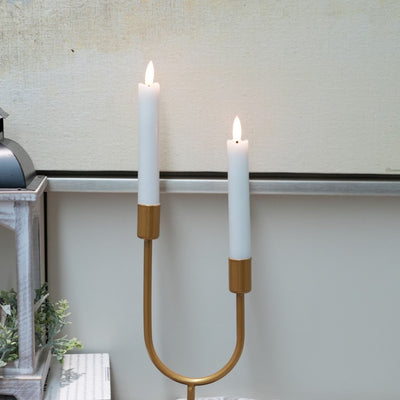 Wave Flameless Taper Candles 6.3"