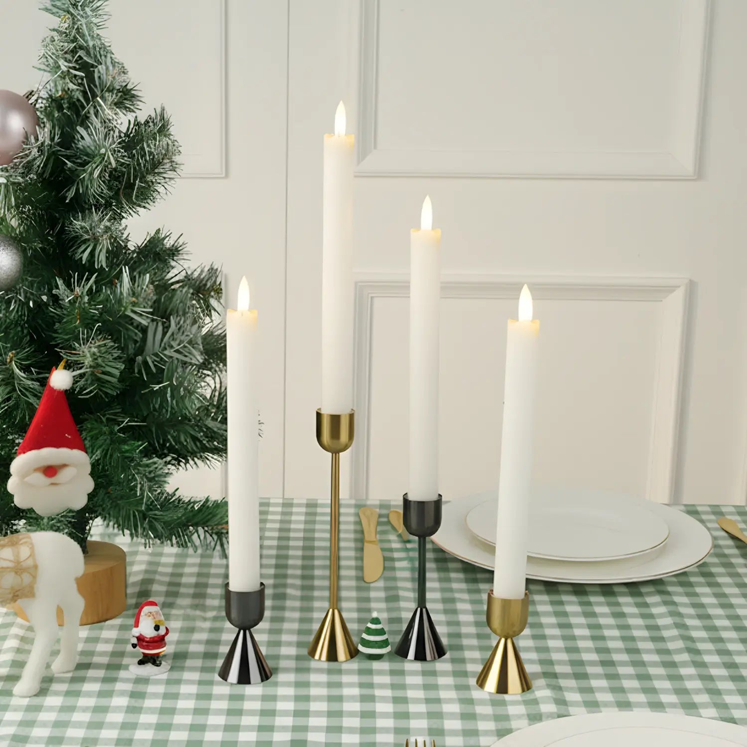 Wave Taper Candles – Set of 4