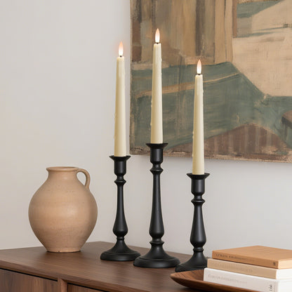 Wax Drip Taper Candles, Set of 4