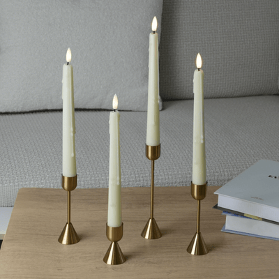 Wax Drip Flameless Taper Candles