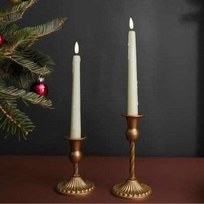 Wax Drip Taper Candles – Set of 4