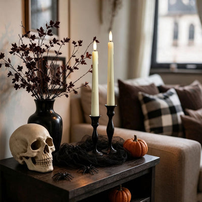 Wax Drip Flameless Taper Candles