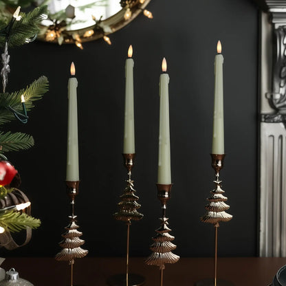 Wax Drip Taper Candles – Set of 4