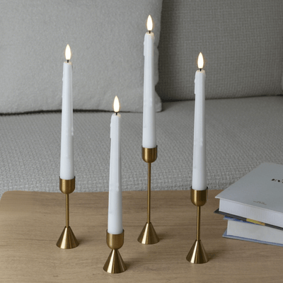 Wax Drip Flameless Taper Candles