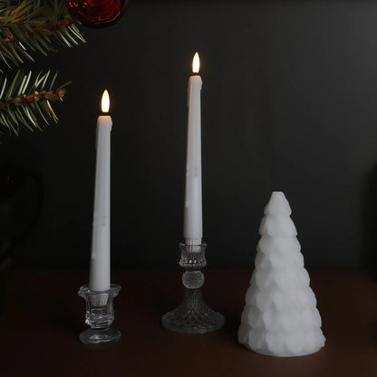 Wax Drip Taper Candles – Set of 4