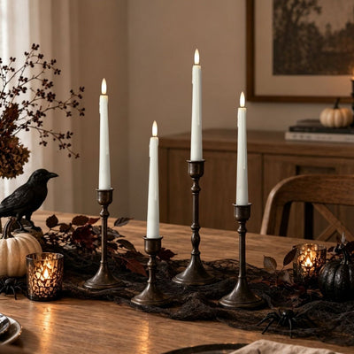 Wax Drip Flameless Taper Candles