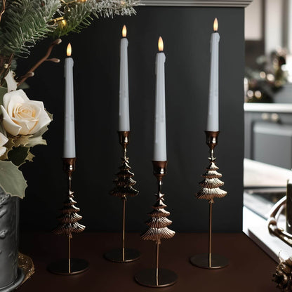 Wax Drip Taper Candles – Set of 4