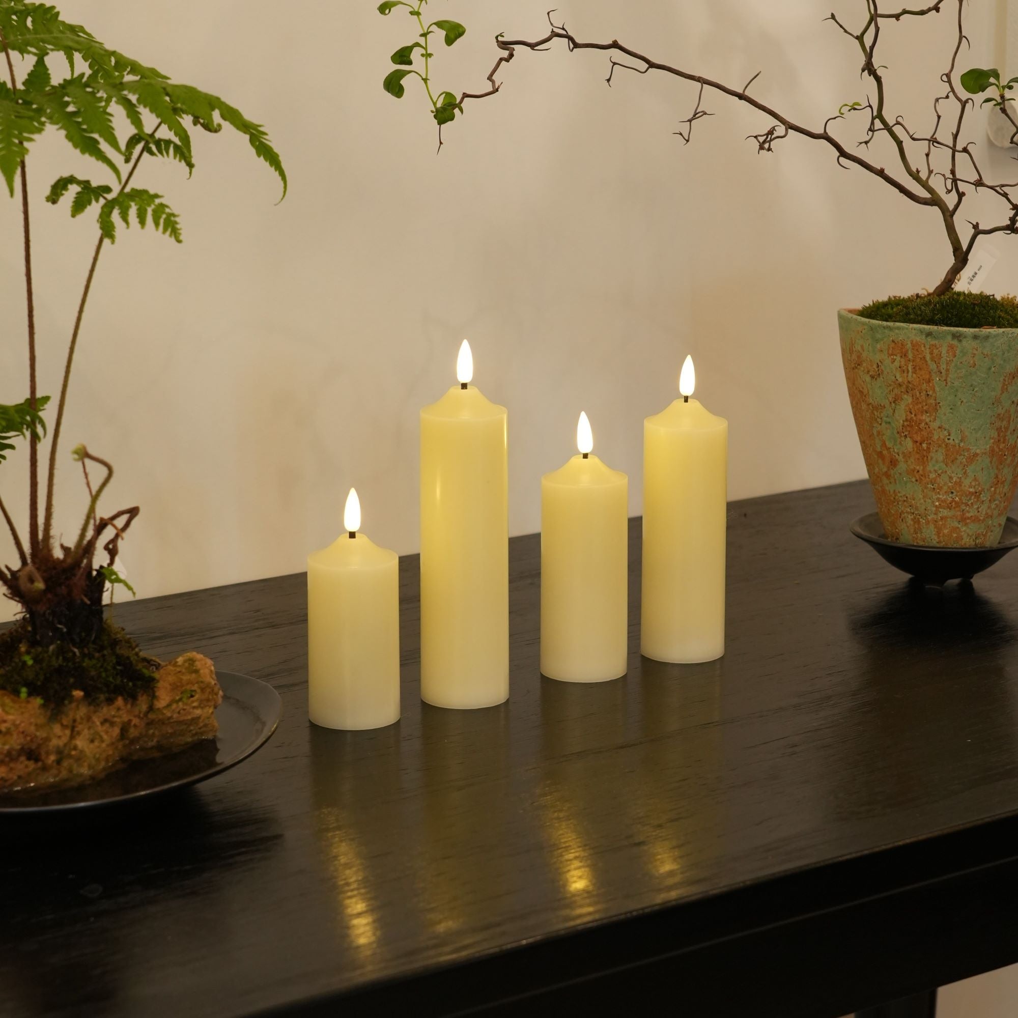 Dome Votive Candles, Set of 4