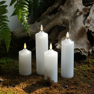 Slim Pillar Candles – Set of 4