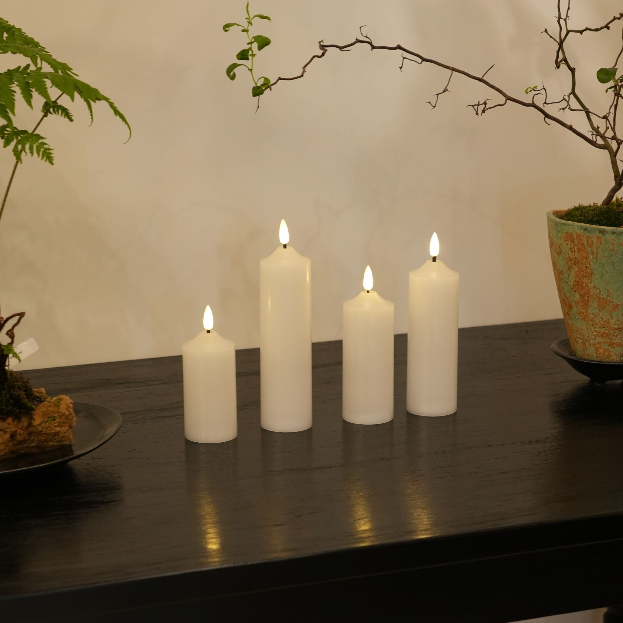 Dome Votive Candles, Set of 4