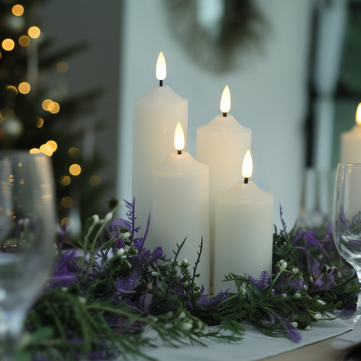 Dome Votive Candles, Set of 4