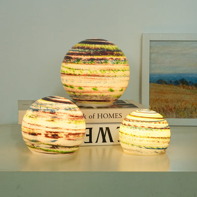 Nebula Glass Orbs – Set of 3