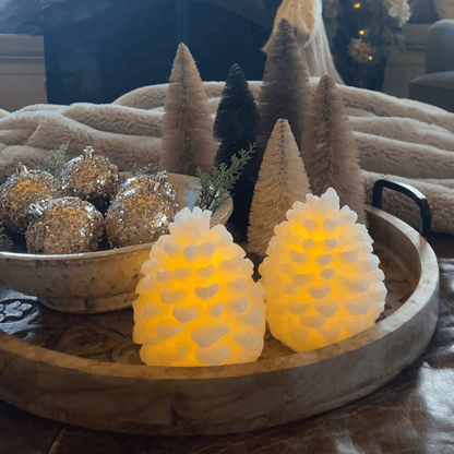 Pinecone Wax Candle – 4.5" Width