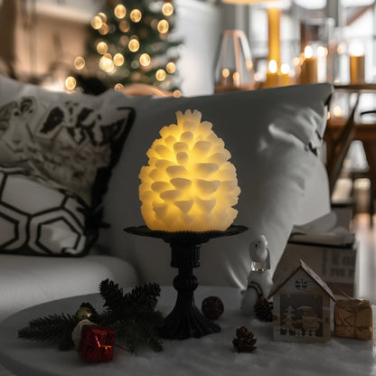 Pinecone Wax Candle – 4.5" Width